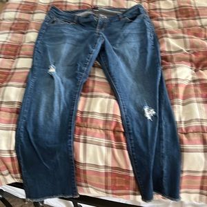 Torrid distressed boyfriend jeans